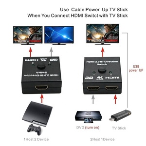 Interruptor 2 en 1 HDMI bidireccional, divisor HDMI 4K 2x1 o 1x2, conmutador HDMI para HDTV - Product Image 6