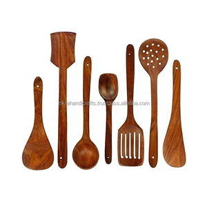 7 Pieces <strong>Flatware</strong> Wooden Spoon Knife Fork Blessed <strong>Best</strong> Selling New Design Cutlery for Kitchen and Tabletop Handmade Customized - Product Image 4
