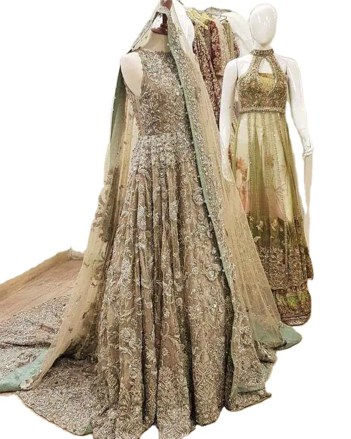 Robe européenne pour la mariée, robe de mariée pakistanaise, pour la fête de mariage, style asiatique