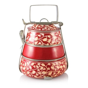 king Hot Selling Custom logo Printing Kids 4 Compartment Bento <strong>Box</strong> Back to School Lunch <strong>Box</strong> with <strong>Locks</strong> <strong>3</strong> Tier Red Lunch <strong>Box</strong> - Product Image 2