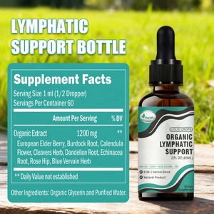 Meelefuエキナセア付き有機リンパサポートサプリメント | エルダーベリー | 免疫サポート、クレンジング、デトックス用タンポポ - Product Image 4