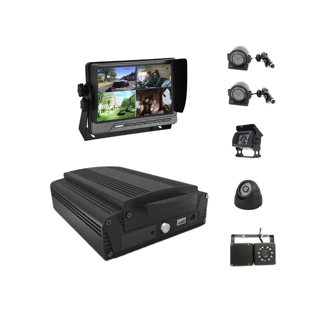 Recoda GPS WIFI 3G 4G אופציונלי HD 1080P 8ch רכב מצלמה טלוויזיה במעגל סגור מערכת נייד DVR MDVR ערכות עבור משאית