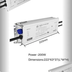 Waterproof 100-277VAC <strong>Input</strong> Constant Current 200W-500W <strong>LED</strong> <strong>Driver</strong> Power Supply for Outdoor <strong>LED</strong> Lighting AC-DC Energy Transfer - Product Image 2