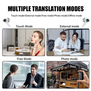 智能AI翻译无线耳机，具有噪声消除功能，144多种语言WIFI连接，可用于游戏 - Product Image 3