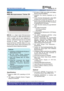 8085 Микропроцессорное учебное оборудование, Тренировочный Набор для обучения и экспериментов - Product Image 4