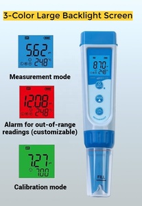 Bút chính xác loại <span class=keywords><strong>PH</strong></span> <span class=keywords><strong>meter</strong></span> với LCD Backlit CE chứng nhận kỹ thuật số <span class=keywords><strong>pH</strong></span> Tester cho Fish Tank nuôi trồng thủy canh nước giải khát - Product Image 2