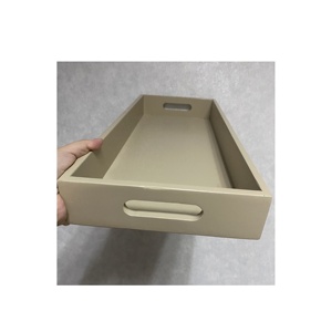 Factory Gray Wood Crate Box with Rope Handle for Storage Closet Cabinet Organizers Boxes <strong>Container</strong> Organizing Decorative - Product Image 6