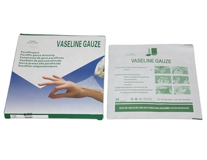 Gauze <strong>Swab</strong> Sterile 10CMx10cm Compress Medical Vaseline Gauze for <strong>Wound</strong> Dressing - Product Image 1