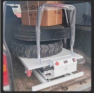Ximulek, carro de elevación eléctrico de cama plana, carro de mano hidráulico portátil, plataforma de carretilla elevadora de tijera para industrias minoristas, nuevo - Product Image 6