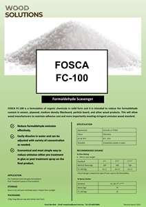 Industrial <strong>Chemical</strong> FC-100 <strong>an</strong> Auxiliary Agent that Scavenges Formaldehyde Emission Reduces Formaldehyde in Wood Panels - Product Image 5