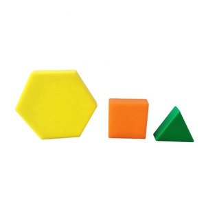 Rompecabezas de bloques de patrón geométrico-Juguete de aprendizaje de matemáticas de conexión para educación infantil - Product Image 5