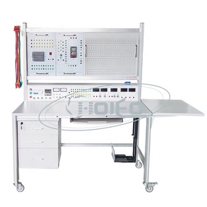 Controlador PLC y entrenador de accionamiento eléctrico Sistema de entrenamiento de automatización industrial modular Kits de equipos de laboratorio educativos