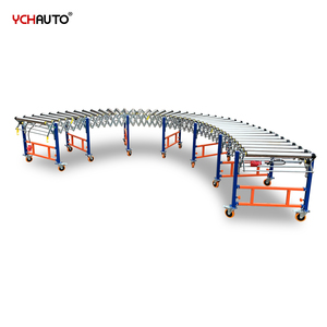 Motorized Conveyor Line <strong>Loading</strong> Unloading Box with Power Flexible Roller Conveyor V Belt Running Freely Rotation for <strong>Container</strong> - Product Image 2