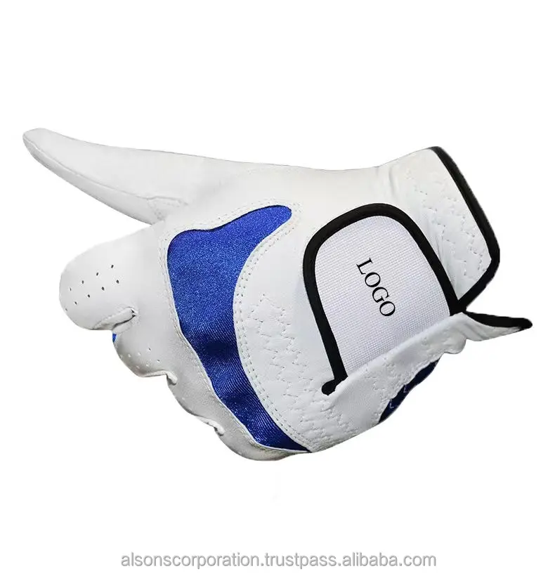 OEM grosir disesuaikan Logo Cabretta kulit sarung tangan Golf Cabretta cocok kualitas bagus sarung tangan Golf untuk pria