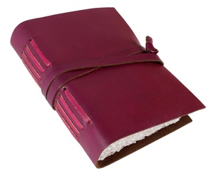 Cuadernos en relieve A5 impresos personalizados diarios de cuero genuino reciclado banda elástica cubierta de cuaderno de tapa dura personalizada - Product Image 1