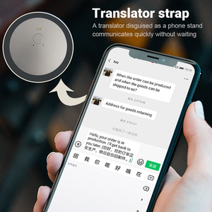 Tragbarer sofortiger Zwei-Wege-Sprach übersetzer 138 Sprach dolmetscher gerät mit OLED-Display-Online-Funktion - Product Image 3