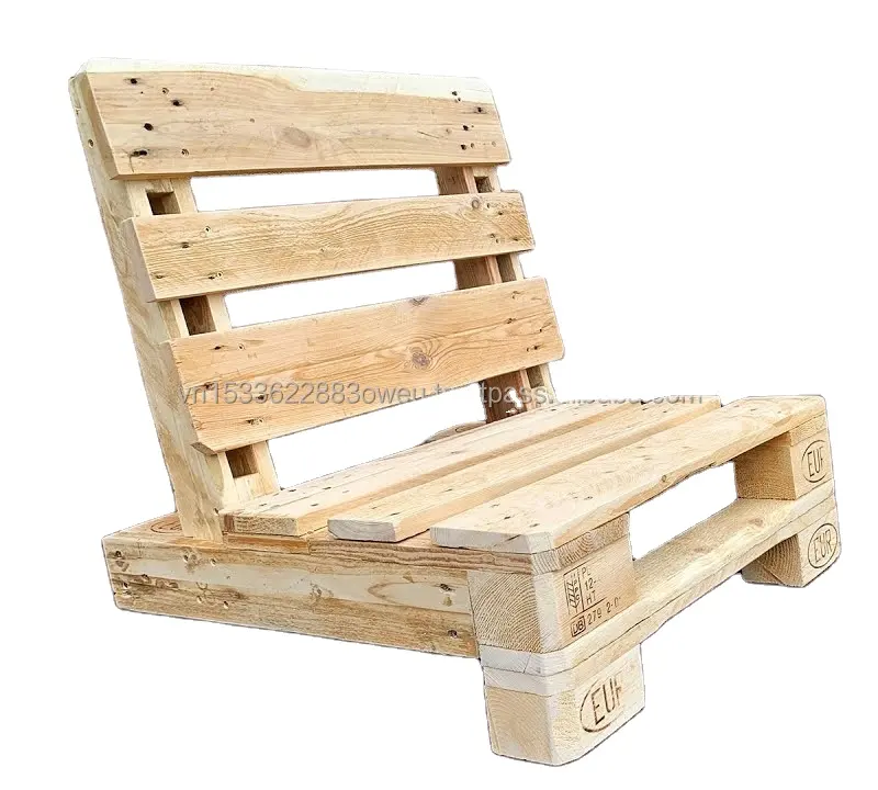 CADEIRAS de JARDIM MOBILIÁRIO PALLET 2 & MADEIRA de PINHO MESA FEITA A PARTIR de VIETNAME