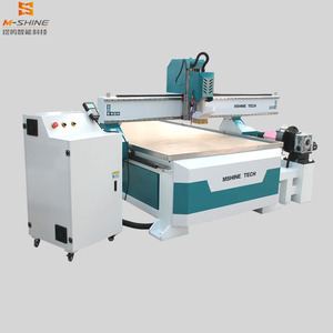 Jinan M-shine <strong>4</strong> <strong>Axis</strong> <strong>Cnc</strong> <strong>Router</strong> with Spindle Rotary Wooden Cutting and 3d Engraving Machine 1325 <strong>Cnc</strong> <strong>Router</strong> Machine Price - Product Image 1