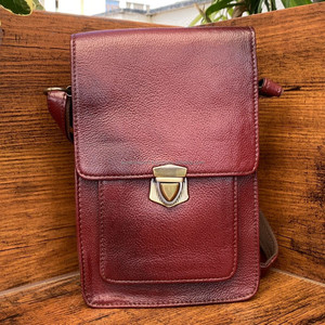 2024 yeni Vintage inek derisi erkekler çanta Buffalo gerçek deri Crossbody kadınlar için basit omuz çantası hakiki deri askılı çanta - Product Image 3