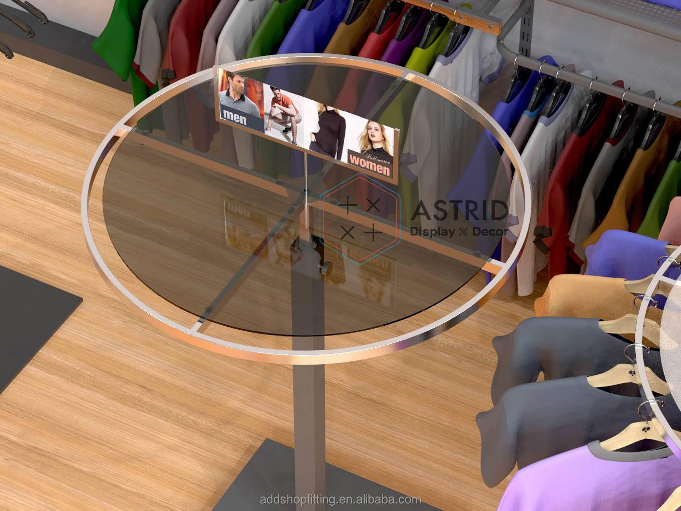 ชั้นวางโครเมียม C2 ฐานสีดำ อะคริลิคสีบรอนซ์