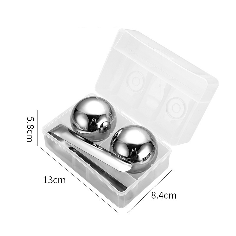 Argent-55mm 2 grains en boîte avec clip