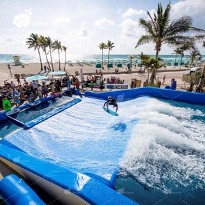 Cenchi מגורים השעשועים מים splash פרק ציוד יחיד כפול חיצוני flowrider גל מכונת לברכה
