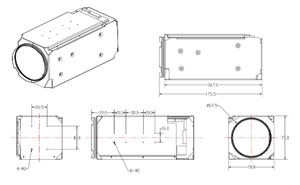 Network PTZ <strong>Camera</strong> Module 4K 8MP Resolution 1/1.8'' CMOS 52x Optical Zoom Night Vision H.265 Video Compression - Product Image 4