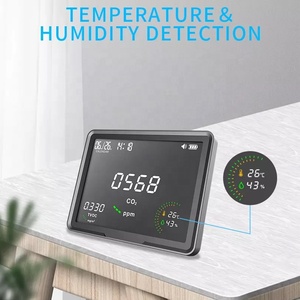 PTH-20A CO2 детектор NDIR 3 в 1 мониторинга качества воздуха TVOC температуры и влажности с часами календарь дисплей с сигнализацией, хорошее качество, газоанализатор - Product Image 3