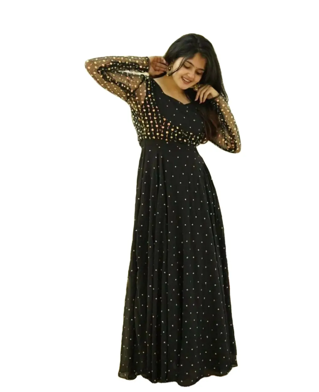 Abbigliamento etnico indiano stile Kurti lungo abbigliamento donna abbigliamento quotidiano-set di abbigliamento firmato Kurti