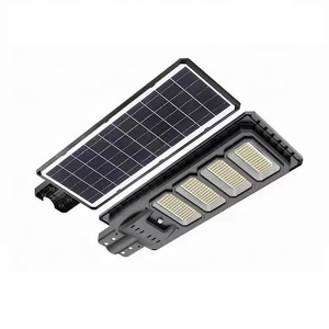 オールインワン350Wソーラー<span class=keywords><strong>LED</strong></span>ガーデンライトPIRセンサーIP65アルミポール景観プラスチックDCパワーバッテリーソーラー街路灯