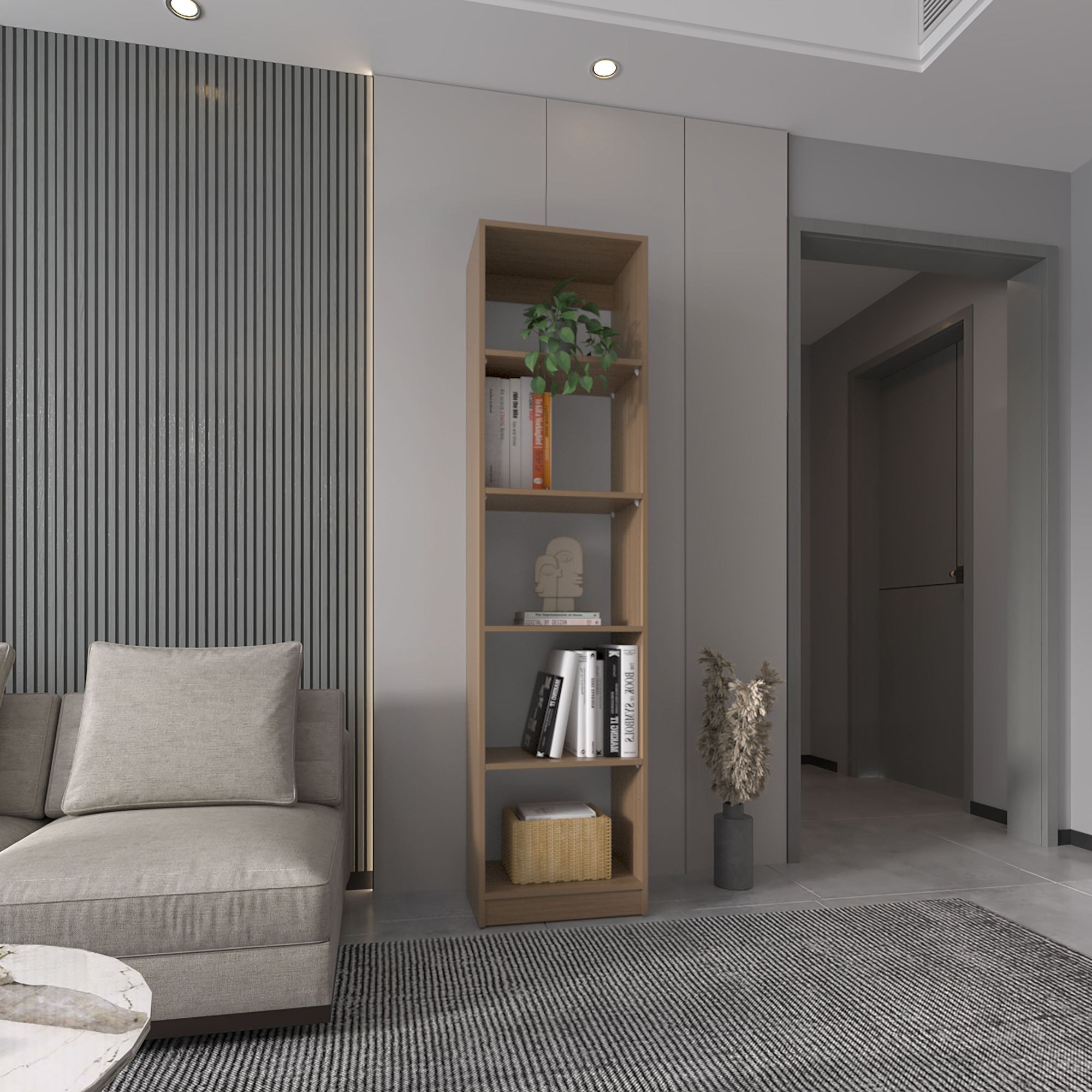 Natural Oak / White Color