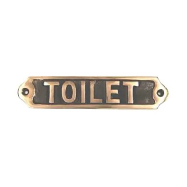 Латунные знаки для туалета, индивидуальная Настройка, доступны антикварные Латунные Литые дверные таблички, декоративная дверная табличка