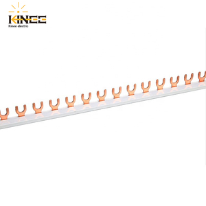 Kinee Copper bar HC-3011P 2P 3P <strong>4P</strong> 63A <strong>U</strong> <strong>Type</strong> Electrical Copper <strong>Busbar</strong> Terminals1.5*7 Y <strong>Type</strong> - Product Image 2