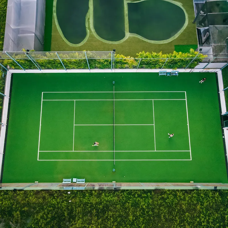 Tất cả thời tiết bóng đá Tennis Bóng Bầu Dục lĩnh vực Turf PE sợi 50mm đống Chiều cao tổng hợp cỏ nhân tạo