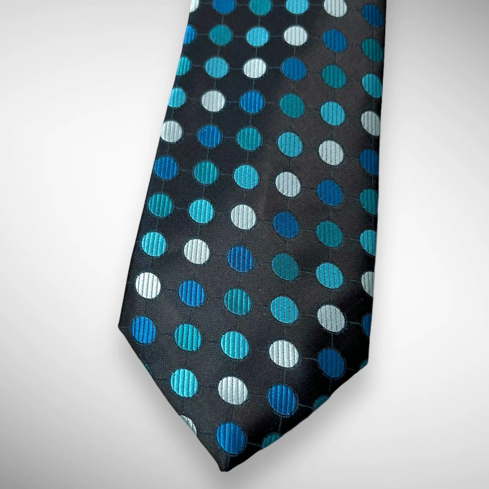 Black, Turquoise Blue & White