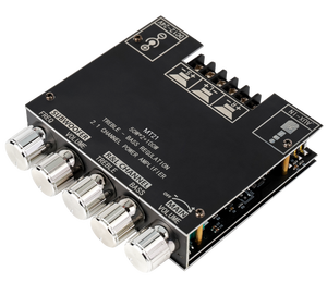 Chuyên Nghiệp 2.1 Kênh Nhà Xe <span class=keywords><strong>Receiver</strong></span> 50W + 50W + 100W Công Suất Cao Cho Bluetooth Khuếch Đại Stereo Loa Siêu Trầm Aux/USB/Mic Hi-Fi - Product Image 1