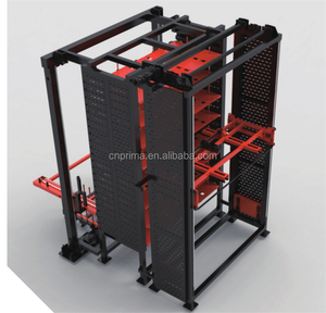 金属板収納ラック炭素鋼亜鉛メッキシートの自動ロードおよびアンロードシステム - Product Image 1
