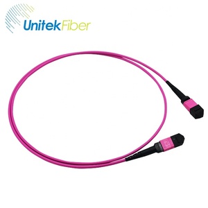 MPO cable 4.5m/15FT 12 24 Cores OM4 OM3 MPO fibre OS1 OS2 g657a mpo fiber patch cord PVC OFNR OFNP <strong>MTP</strong> jumper - Product Image 2