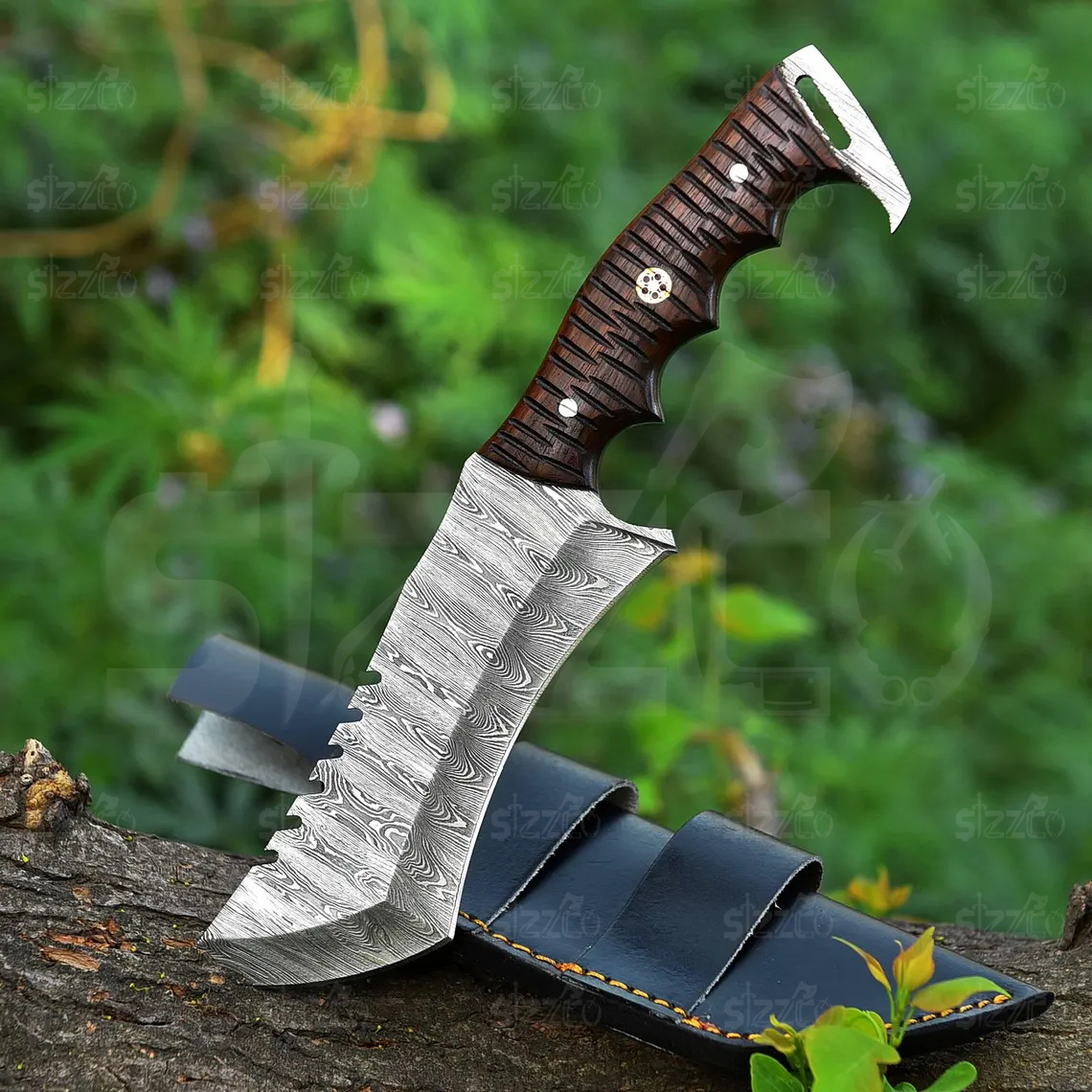 Rosewood, Damascus Steel