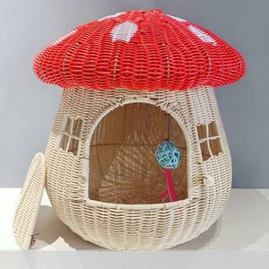 Yeni ürün çevre dostu hasır rattan pet house tüm hakkında konfor ve sınıf kediler ve küçük köpekler - Product Image 3