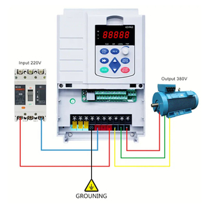 Accionamiento de frecuencia variable VFD 220V Monofásico 0.4kw ~ 2.2kw Trifásico 380V 0,75 a 400KW 7.5KW Control de velocidad del inversor del motor - Product Image 6