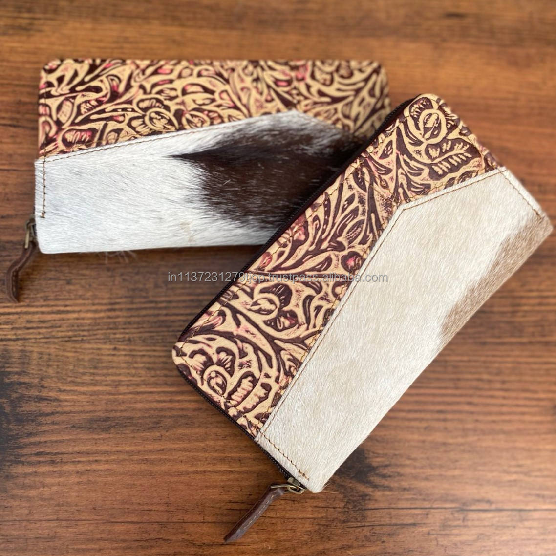 Brown With Embossed Print