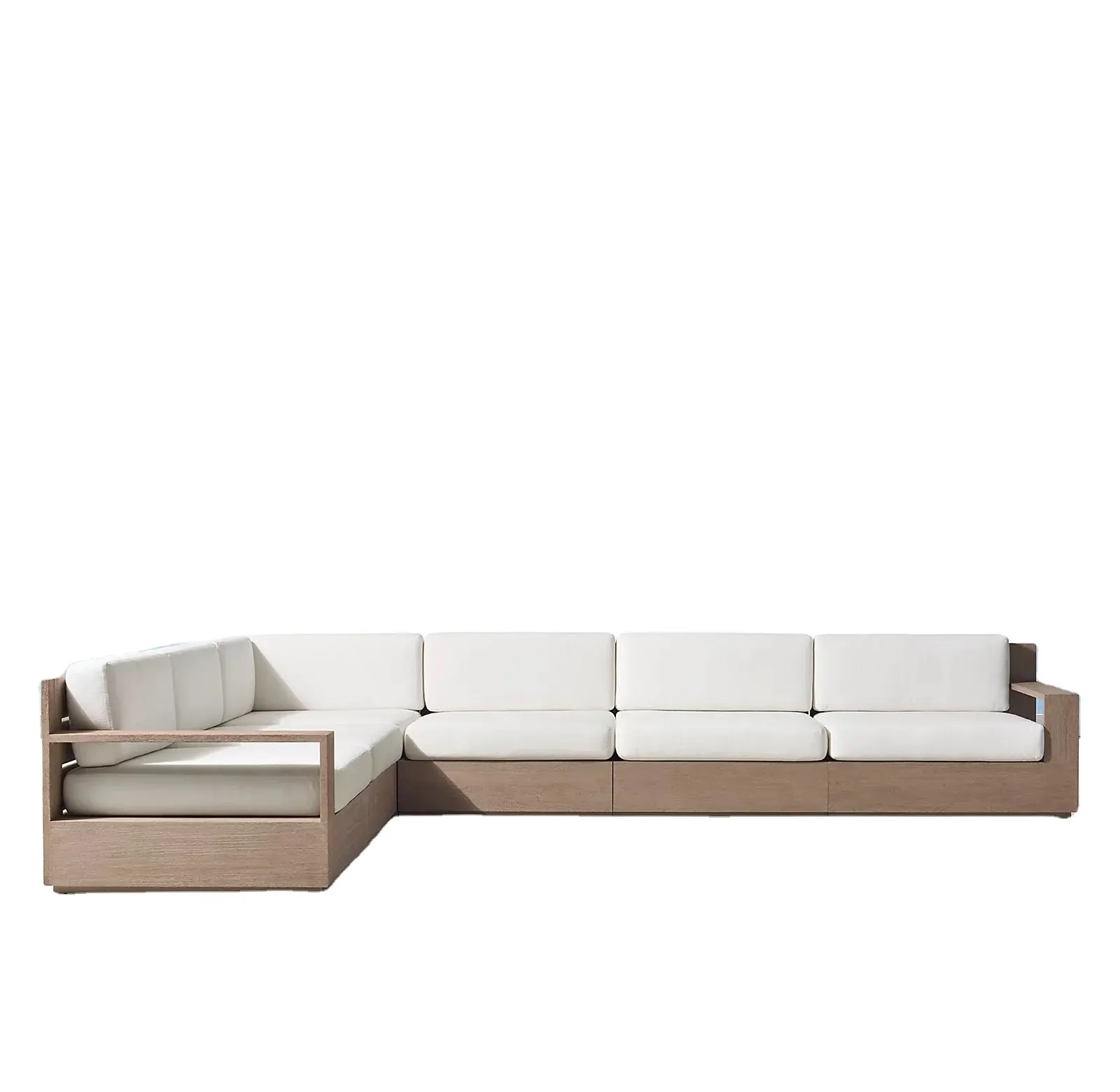 Mewah Kayu Furnitur Outdoor Furniture Jati Dalam Tempat Duduk Kayu Solid Sofa Kayu Jati Set Kayu Furniture Sectional