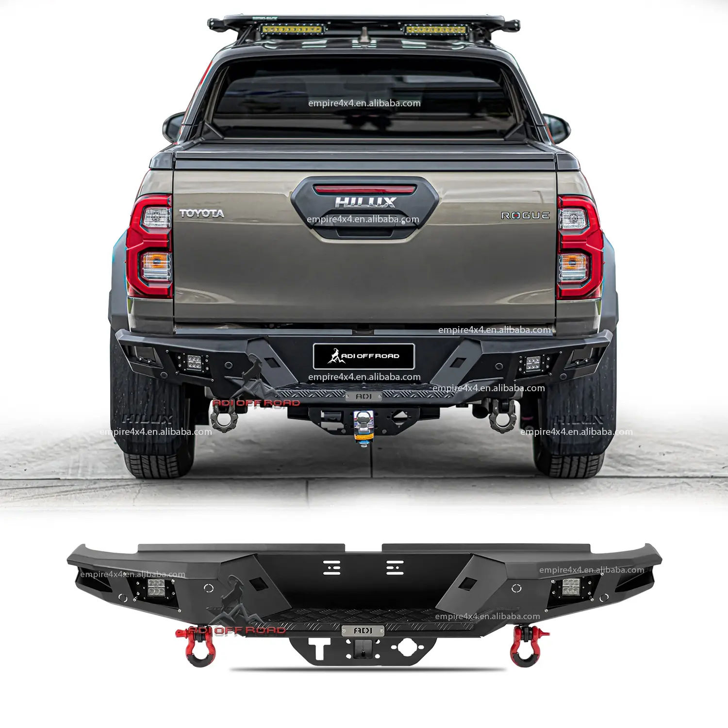 Accessori HAMER 4x4 bullbar in acciaio di alta qualità paraurti anteriore paraurti posteriore per TOYOTA HILUX REVO conquista ROGUE 2015 +