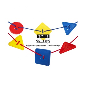 Forme geometriche bottone filo stringa bottoni per cucire aiuto didattico giocattolo - Product Image 4