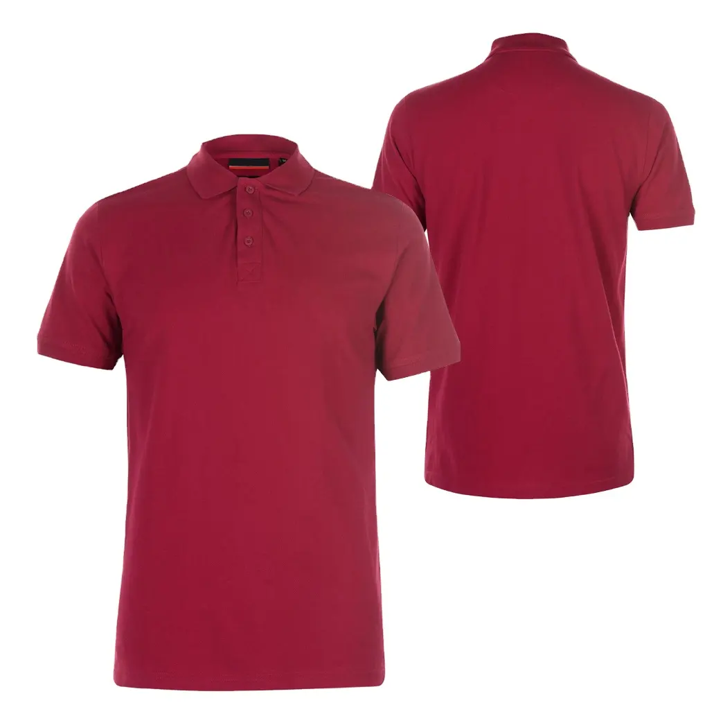 Polo rojo profesional para hombre, camisa sublimada de 100% algodón, nuevo diseño, proveedor de ropa de golf