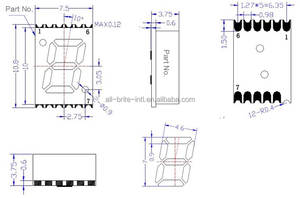 0.28 zoll Single Digit kleine größe 7 segment 7 segment smd led anzahl display - Product Image 3