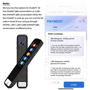 AI智能笔多语言翻译器小工具ChatGPT集成离线在线安卓智能语言翻译器语音 - Product Image 6