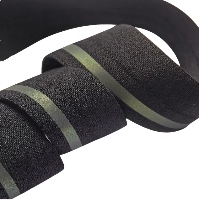 Penjualan langsung dari pabrik grs oeko tex 100 GRS bersertifikat nilon elastisitas tinggi spandeks reflektif lipat elastis untuk pakaian olahraga