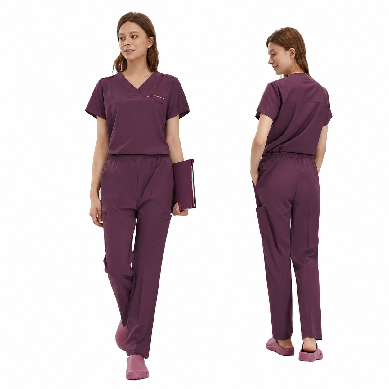 Peacock blue-Women's short-sleeved